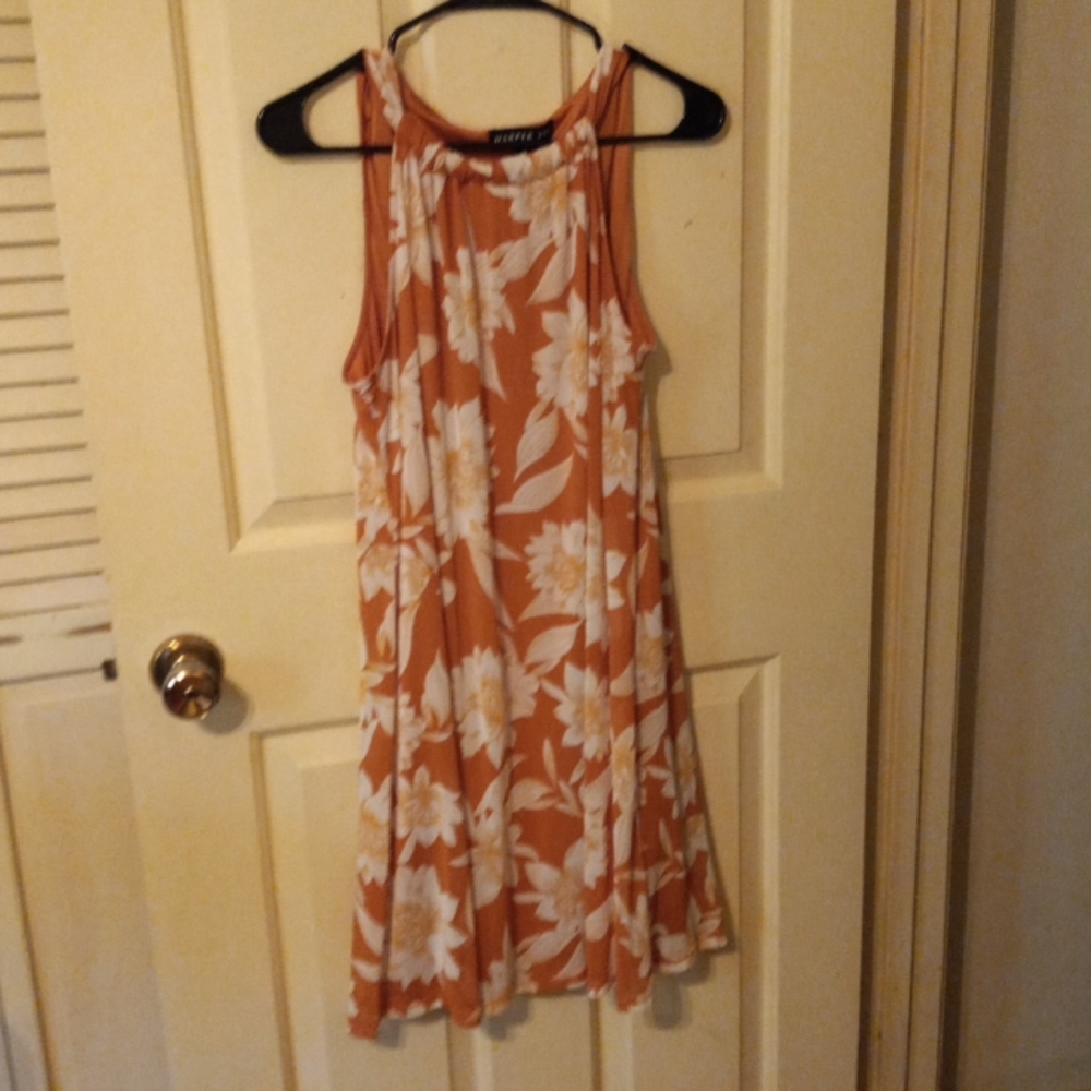 Orange summer dress